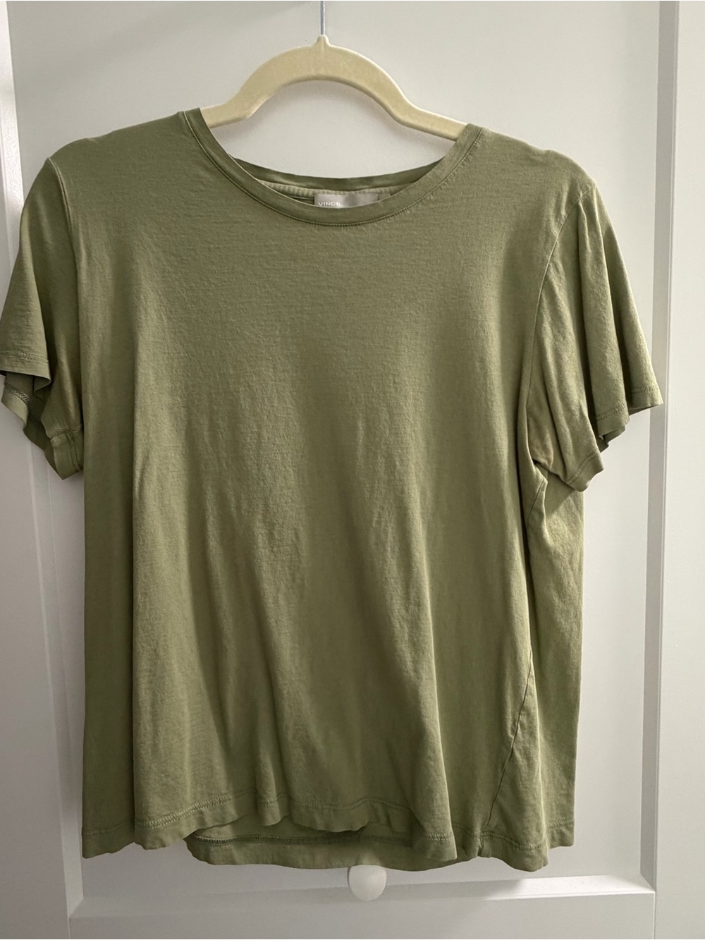 Vince Olive Crewneck Short Sleeve Tee